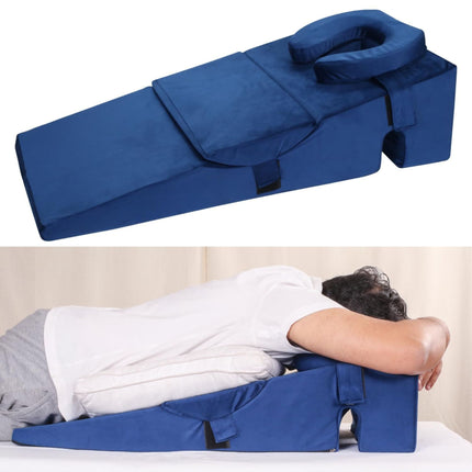 large wedge face down pillow for eye surgery recovery with memory foam face support