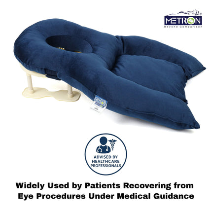 Premium Face Down Pillow with Stand for Eye Surgery – Soft Fiber Prone Support | Metron ProneCare FDP003