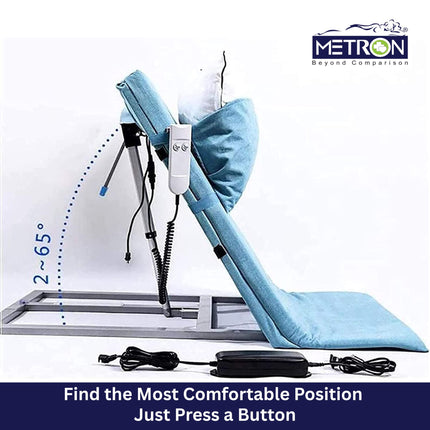 electric adjustable backrest for bed to find comfortable sitting position for patients and home users india metron
