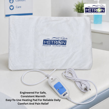 electric heating pad for back pain safe consistent heat therapy daily use metron