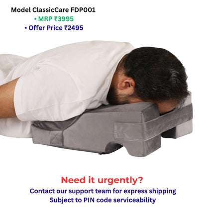 face down pillow for vitrectomy recovery supporting comfortable prone sleeping after retinal surgery