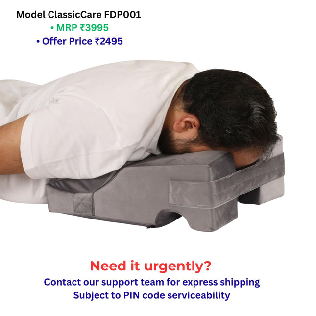 face down pillow for vitrectomy recovery supporting comfortable prone sleeping after retinal surgery