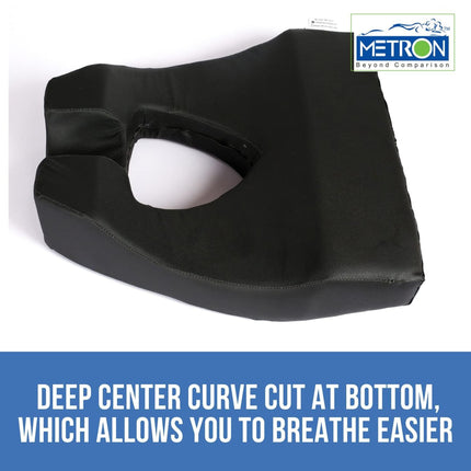 Face down pillow airflow design helps breathing during sleep after retinal detachment and vitrectomy surgery