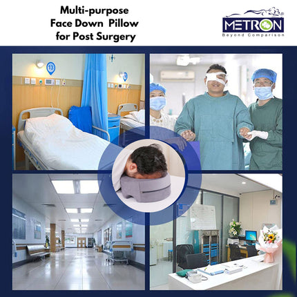 face down pillow used in hospital for patients after eye surgery vitrectomy recovery support for proper healing position