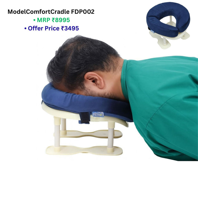 memory foam face cradle cushion for face down pillow providing pressure relief and comfort during long use