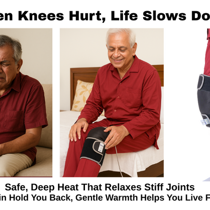 Metron Electric Knee Heating Pad for Joint Pain Relief, Arthritis and Stiffness, Heat Pad for Knee Pain Relief and Post-Surgery Recovery, Adjustable Knee Belt with Auto Shut-Off, Multi-Use for Elbow and Ankle