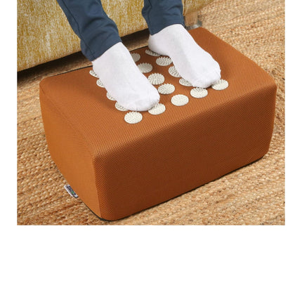 Acupressure foot rest for foot pain relief at home improving circulation and comfort