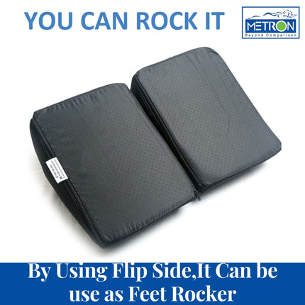 foot rest that helps leg movement and reduces stiffness while sitting