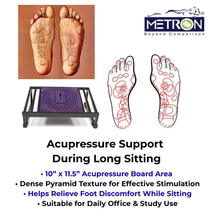 Foot rest for long sitting provides better leg support and helps reduce tiredness during work or study