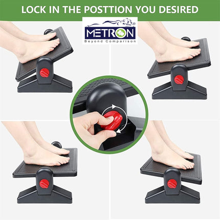 Foot rest for long sitting under desk to support legs and improve sitting comfort