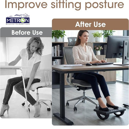 foot rest for office chair helps improve sitting posture and reduces leg and back discomfort during long work hours