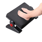 Under desk foot rest for work from home professionals to reduce leg pain and improve comfort