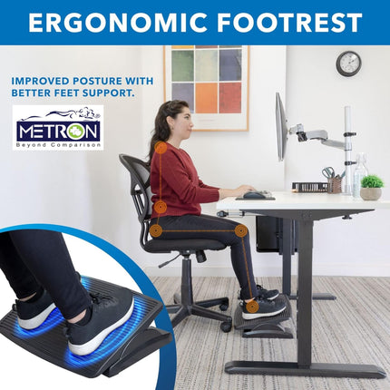 foot rest for office chair helps improve posture and reduce back and leg strain during long sitting hours