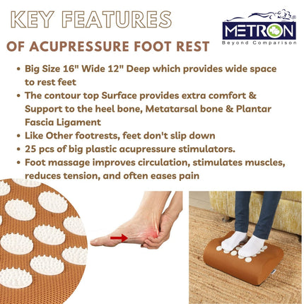 Foot rest for office chair under desk to improve posture, reduce leg strain and provide better sitting comfort during long working hours