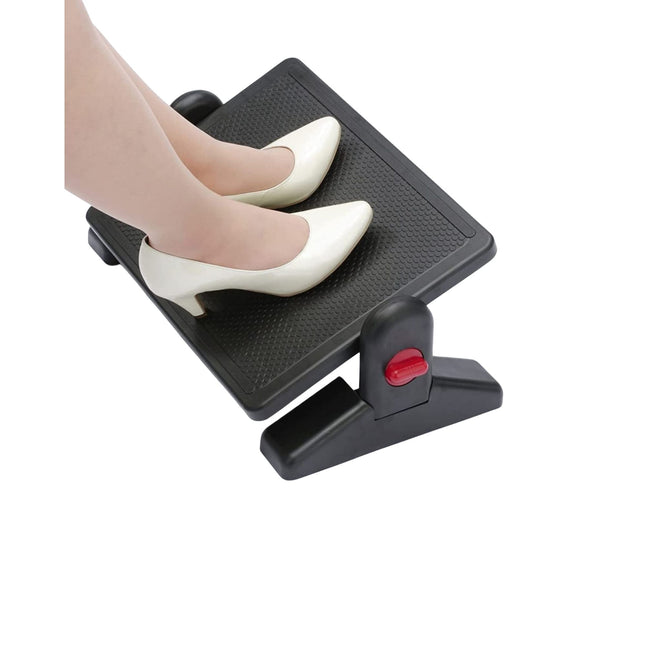 Foot rest for office chair under desk by Metron for comfortable sitting support