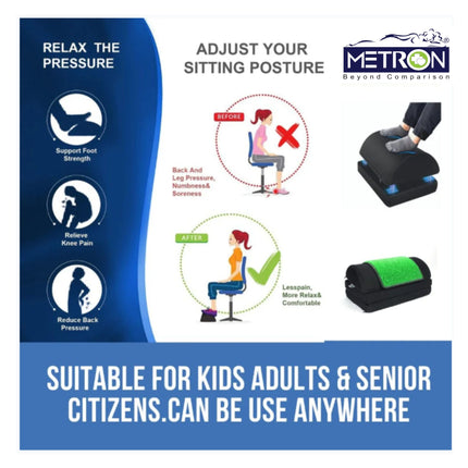 foot rest for posture correction reduces back pain leg pressure numbness during long sitting