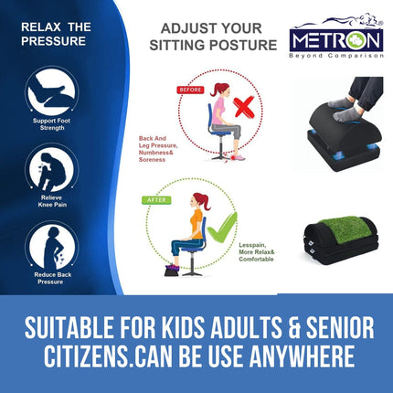 foot rest for correcting sitting posture and reducing back pain knee pain and leg pressure