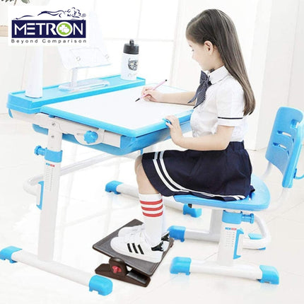 Foot rest for study table for students to maintain comfortable sitting posture