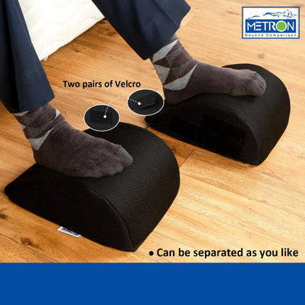 split foot rest for office chair that gives flexible foot support positioning
