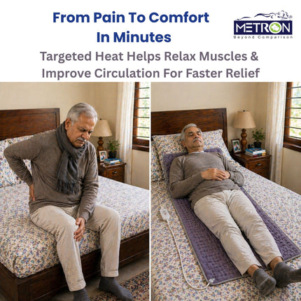 heat therapy for muscle pain relief before after using electric heating pad improves circulation metron