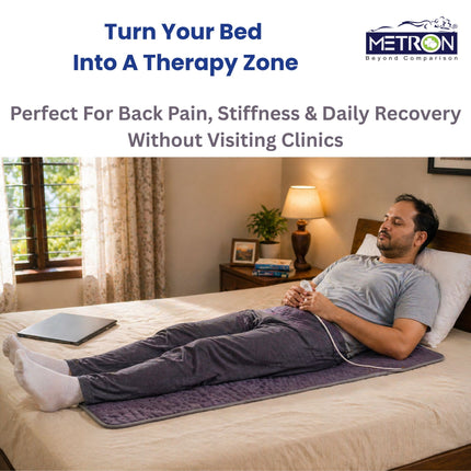heating pad for back pain relief at home without clinic visit muscle relaxation therapy metron