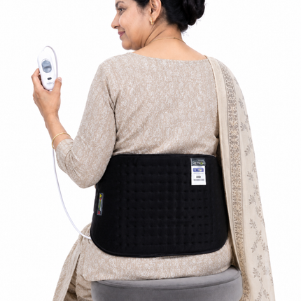 Electric Heating Pad for Back Pain, Period Cramps & Muscle Relief | METRON GentleCare HP005 BLK