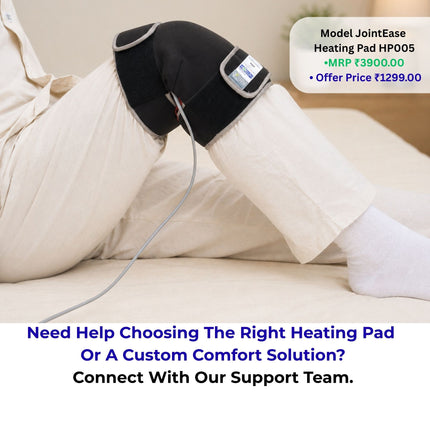 Affordable heating pad for knee pain relief in India used at home for stiffness and daily joint comfort metron