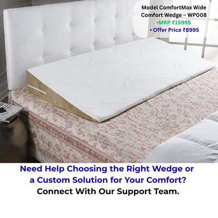 Inclined sleep pillow for better breathing and comfort, suitable for home use for acidity and snoring relief