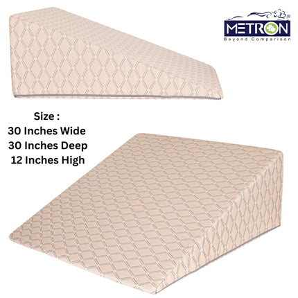 large wedge pillow size for full upper body support comfortable sleeping and better posture India Metron