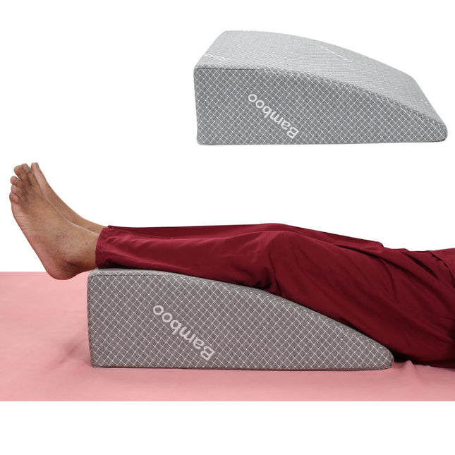 leg elevation pillow for swollen legs relief for elderly parents resting at home