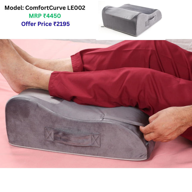 pillow to keep legs elevated for reducing foot fatigue and daily tiredness
