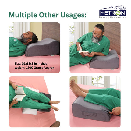correct way to use leg elevation pillow for reducing swelling and discomfort