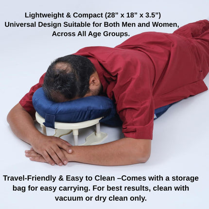 lightweight face down pillow easy to carry for home recovery suitable for men women and all age groups
