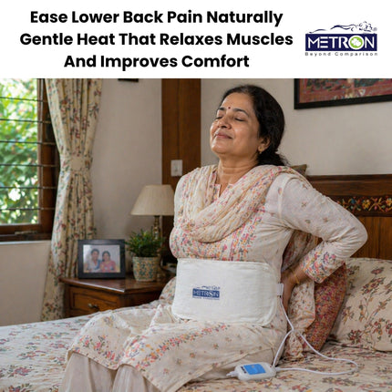 lower back pain relief using heat therapy pad at home comfortable solution metron