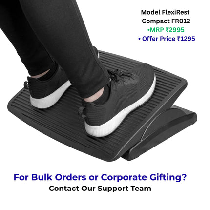 metron foot rest for office chair in india model fr012 provides ergonomic support for long working hours