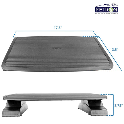 metron foot rest for office desk under table helps support feet properly when they do not touch the ground
