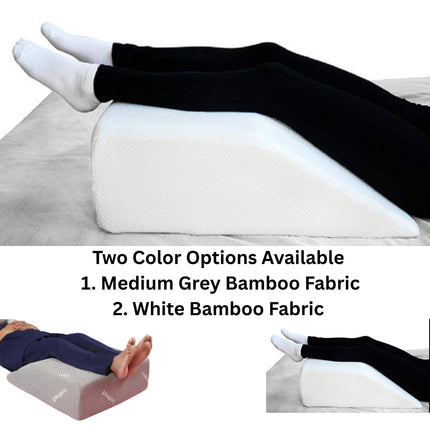 orthopedic leg elevation wedge recommended for varicose veins and circulation problems