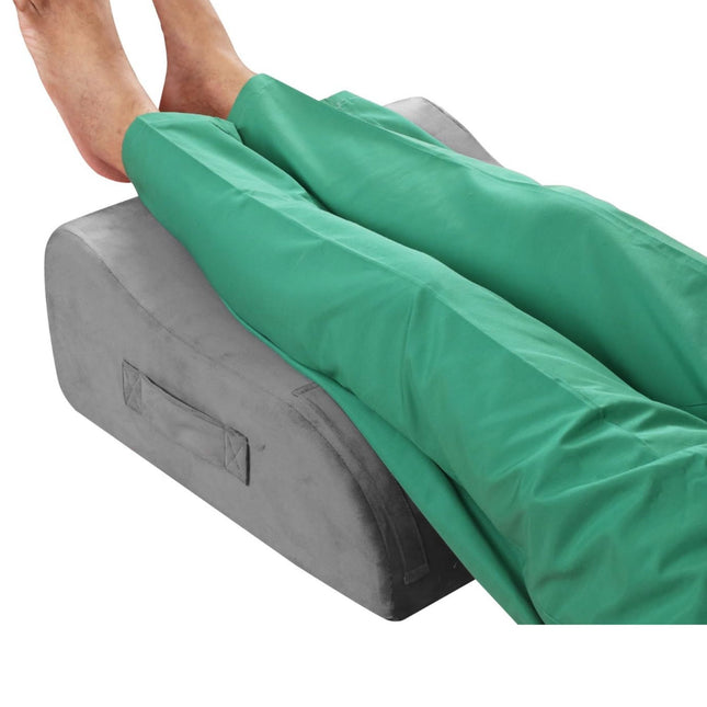 leg elevation pillow for swelling burning sensation and tired legs relief at home