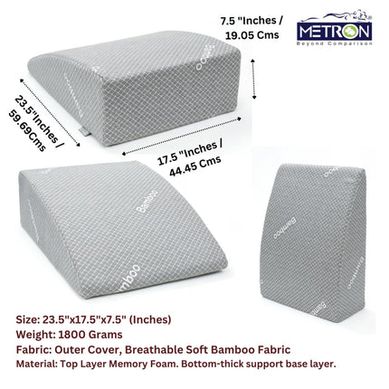 leg pillow for full leg coverage ideal for tall and heavy users