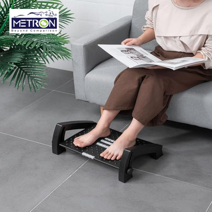 metron under desk foot rest in india for daily use helps reduce leg fatigue and improve sitting posture