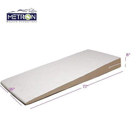 wedge pillow full body size dimensions for bed elevation support used for acid reflux snoring and post surgery recovery