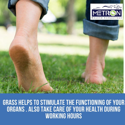 foot rest alternative for barefoot walking on grass to improve blood circulation and reduce foot fatigue