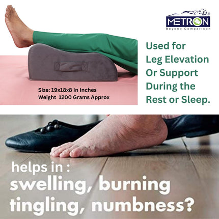 leg elevation pillow for burning tingling and numbness in legs while resting
