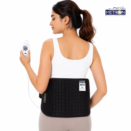 Electric Heating Pad for Back Pain, Period Cramps & Muscle Relief | METRON GentleCare HP005 BLK