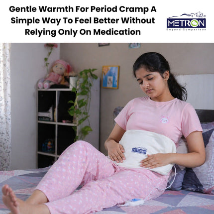 period cramps pain relief using heating pad natural alternative to medication metron