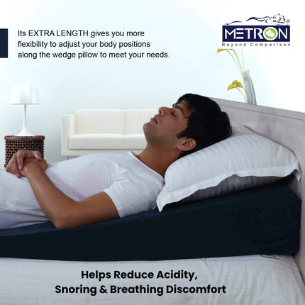 sleeping position support pillow for acid reflux snoring and breathing comfort at night metron