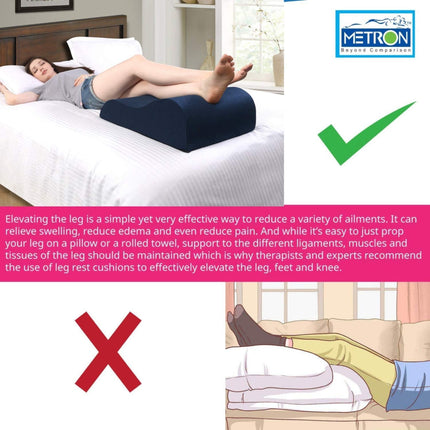 metron leg wedge pillow for long lasting comfort and stability during rest