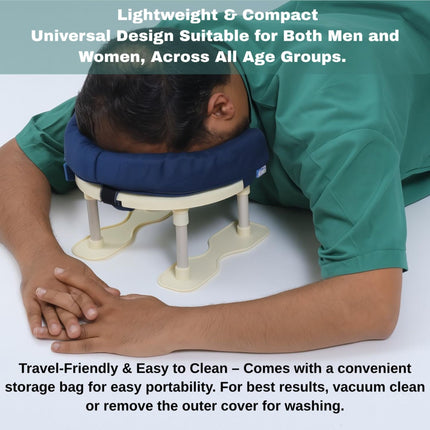 lightweight face down pillow with stand for home recovery easy to carry and suitable for men and women