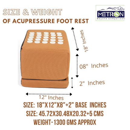 Reflexology foot rest acupressure foot stool for foot massage and relaxation, improves blood circulation