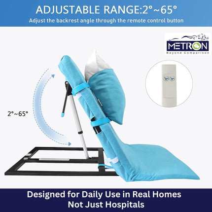 remote controlled backrest for bed easy adjustment for patient comfort and home recovery support india metron